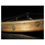 4pc Antique wood bicycle rim set...