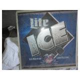 Miller Lite Ice 30in +/- metal sign...