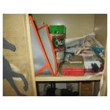 Vintage metal 5ft 2-door cabinet wi...