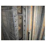 Heavy duty metal shelving unit -has...