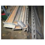 Heavy duty metal shelving unit -has...