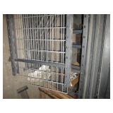 Heavy duty metal shelving unit -has...