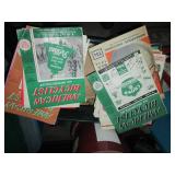 Small tote of vintage bicycling and...