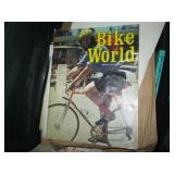 Small tote of vintage bicycling and...