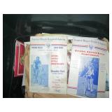 Small tote of vintage bicycling and...