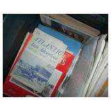 Covered tote containing antique aut...