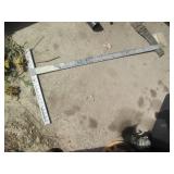 Metal Johnson JTS48 drywall square...