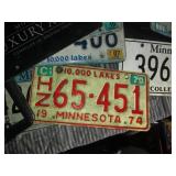 Variety of license plates and plate...