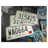 Variety of license plates and plate...
