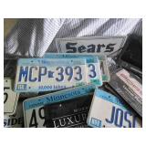 Variety of license plates and plate...