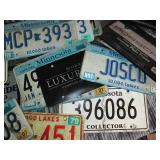 Variety of license plates and plate...