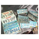 Assortment of license plates and pl...