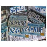 Assortment of license plates and pl...