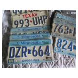 Assortment of license plates and pl...