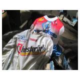 Motorcycle type helmets, shirts and...