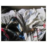 Motorcycle type helmets, shirts and...