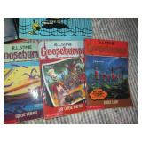 Goosebumps books by R.L. Stine with...