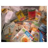 Cube style wicker basket with a var...