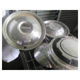 Vintage hubcaps from a variety of a...