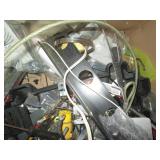 Box of misc tools and household ite...