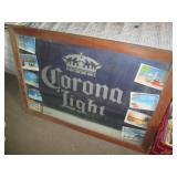 Large Corona Light framed advertise...