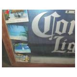 Large Corona Light framed advertise...