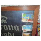 Large Corona Light framed advertise...