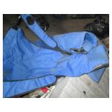 Pair of camping chairs with foot re...