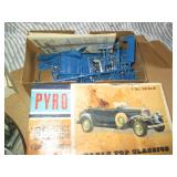Scrabble board, vintage model car, ...