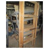 5-tier metal shelf plus 4-wood fram...