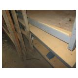 5-tier metal shelf plus 4-wood fram...