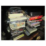 Huge lot of hardcover books, music ...
