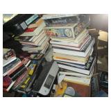 Huge lot of hardcover books, music ...