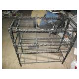 4-tier metal rack shelf approx 36x1...
