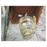 Boat shaped 36" wood display shelf...