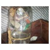 Boat shaped 36" wood display shelf...