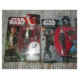 4pc Star Wars action figures and co...