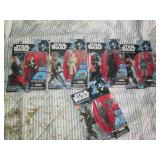 5pc Star Wars action figures and co...