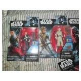 5pc Star Wars action figures and co...
