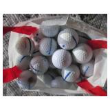 Small shopping tote of golf balls...