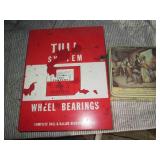 Vintage metal Wheel bearing wall ca...