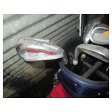 Red and Blue padded Banger golf bag...