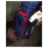 Red and Blue padded Banger golf bag...