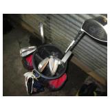 Red and Blue padded Banger golf bag...