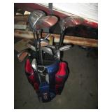 Blue, Red and white Banger golf bag...