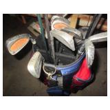 Blue, Red and white Banger golf bag...