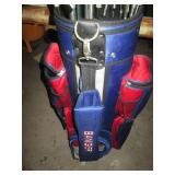 Blue, Red and white Banger golf bag...