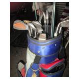Blue, Red and white Banger golf bag...