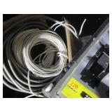 Variety of sandpaper, panel carrier...