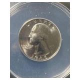 1966 US WASHINGTON QUARTER ANACS SP67